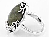 Connemara Marble Silver Spring Bouquet Ring
