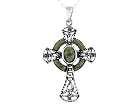 925 Sterling Silver Celtic Cross Pendant Necklace✔️Solid ✔️Quality