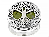 Connemara Marble Sterling Silver Tree of Life Ring