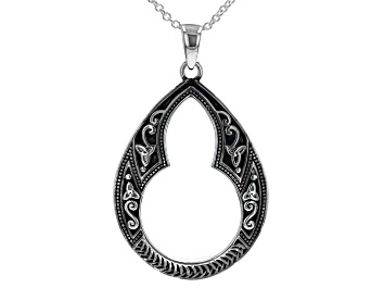 Picture of Silver Tone Trinity Pendant With Chain