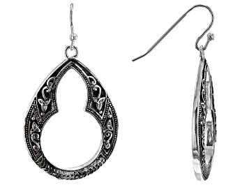 Picture of Silver Tone Trinity Earrings