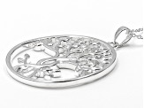 Silver Tone Tree Of Life Pendant With Chain