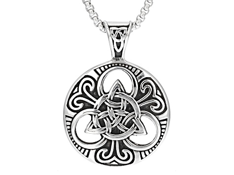 Stainless Steel Set of 3 Viking Necklaces