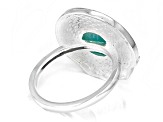 Green Amazonite Sterling Silver Claddagh Ring
