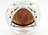 Sterling Silver 2P Coin Ring
