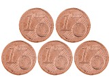 Set of Five Irish Copper Pennies