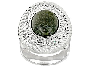 Connemara Marble Silver Tone Ring
