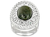 Connemara Marble Silver Tone Ring