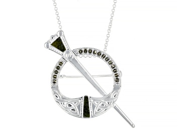 Picture of Marcasite and Connemara Marble Pendant With Chain
