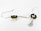 Connemara Marble Silver Tone Dangle Earrings