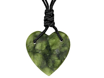 Picture of Connemara Marble Silver Tone Heart Necklace