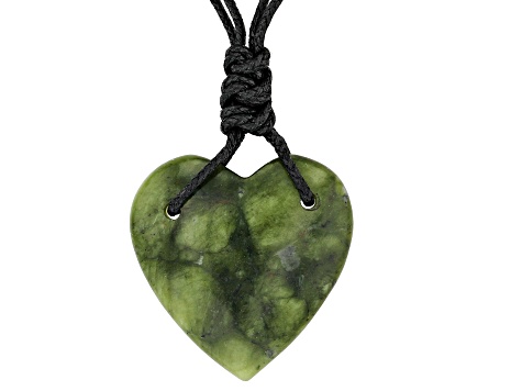 Connemara Marble Silver Tone Heart Necklace