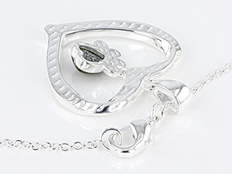 Artisan Collection of Ireland™ Connemara Marble Paw Silver Tone Over Brass Enhancer With Chain