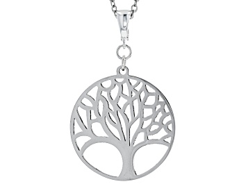 Picture of Stainless Steel Tree of Life Enhancer with Chain