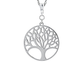 Stainless Steel Tree of Life Enhancer with Chain