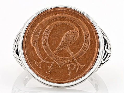 Sterling Silver Half Penny Coin Ring