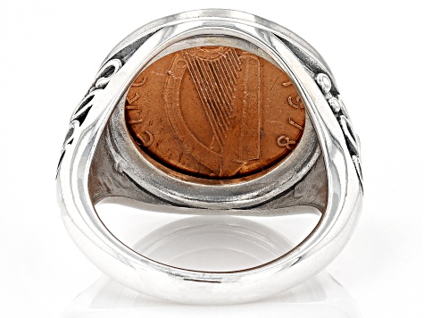 Sterling Silver Half Penny Coin Ring