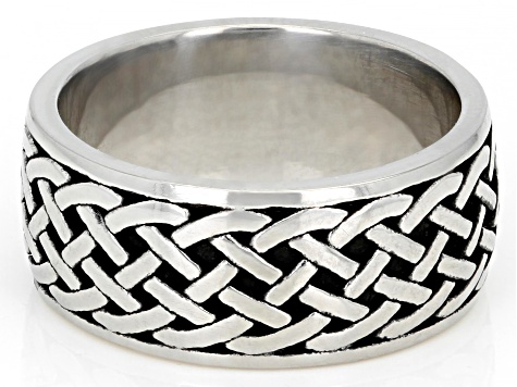 Stainless Steel Celtic Band Ring