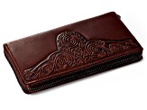 Roisin Brown Leather Celtic Wallet