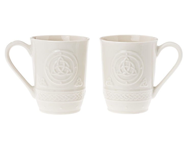 Belleek Claddagh Mugs Set Of 2 - The Irish Store