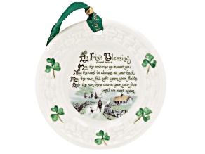 Belleek Hand Crafted Porcelain "Irish Blessing" Decor