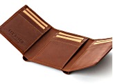 Men's Tan Tri-Fold Celtic Leather Wallet