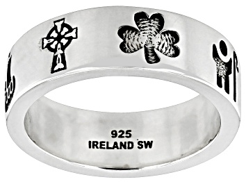 Picture of Sterling Silver Irish Symbol Band Ring