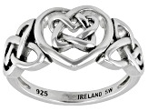 Sterling Silver Celtic Knot Heart Ring
