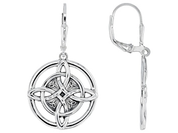 Picture of Sterling Silver Celtic Cross Earrings