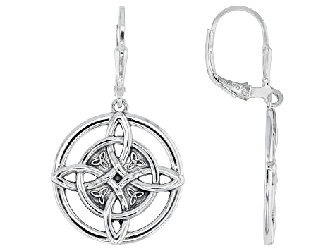 Sterling Silver Celtic Cross Earrings