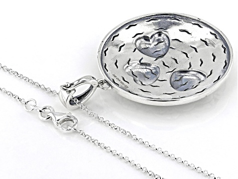 Sterling Silver Shamrock Pendant With Chain