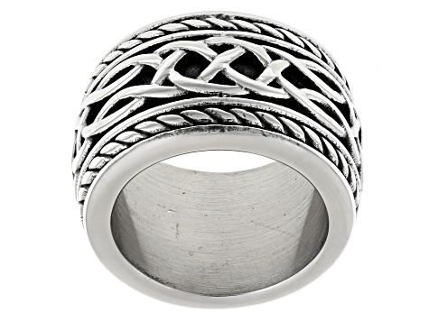 Stainless Steel Viking Celtic Band Ring