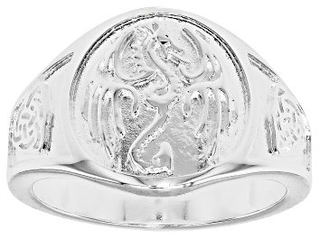 Picture of Silver Tone Phoenix Rising Motif Ring