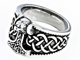 Stainless Steel Viking Hammer Ring
