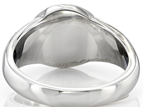 Two-Tone Stainless Steel Trinity Knot Ring