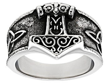 Picture of Stainless Steel Viking Norse Ring