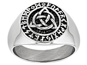 Stainless Steel Celtic Trinity Design Ring