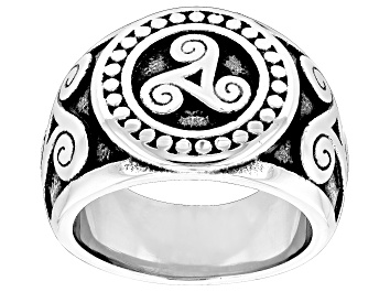 Picture of Stainless Steel Triskele Swirl Ring
