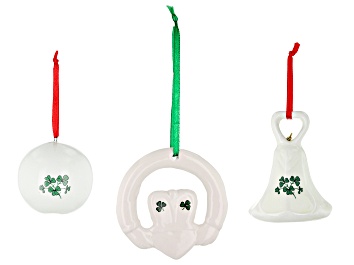 Picture of Ceramic Set of 3 Christmas Ornaments