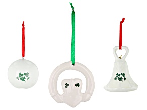 Ceramic Set of 3 Christmas Ornaments