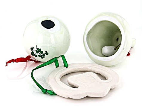 Ceramic Set of 3 Christmas Ornaments