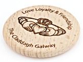 Handcrafted Wooden Fridge Magnet With Claddagh Symbol