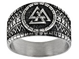 Stainless Steel Valknut Viking Ring
