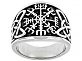 Stainless Steel Vegisir Knotwork Ring