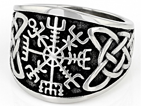 Stainless Steel Vegisir Knotwork Ring