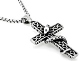 Stainless Steel St. Patrick's Cross Pendant with Chain