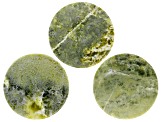 Green Connemara Marble Stone 3 Coaster Set