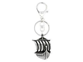 Stainless Steel Viking Ship Key Chain