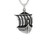Stainless Steel Viking Ship Pendant with Chain