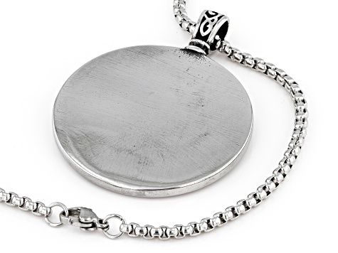 Two-tone Stainless Steel Trinity Knot Pendant With Chain